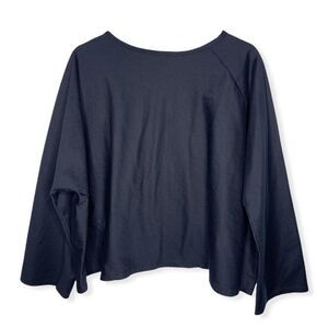 SHAMASK Spiral Long Sleeve Top in Black